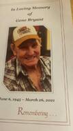 Image of Obituary Gene Bryant Ocilla Georgia